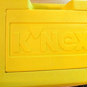 K'nex 1992 Yellow Case Basic Building Set Over 220 Pieces